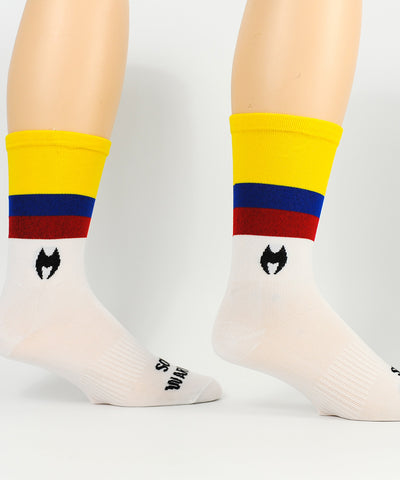 The Colombian Warrior 6" Men's & Women's cycling sock with compression