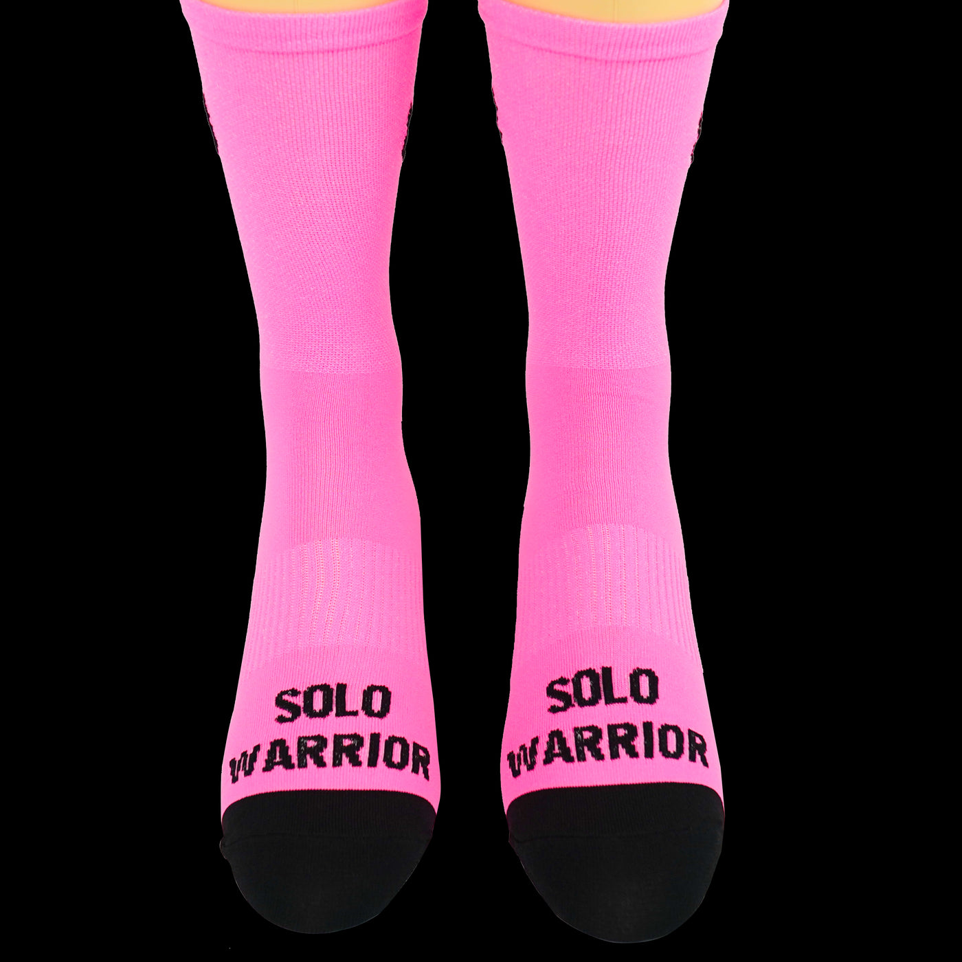 The New 2.0 6” Men’s and Women’s, Solid Fluorescent Pink, Compression, Cycling socks.