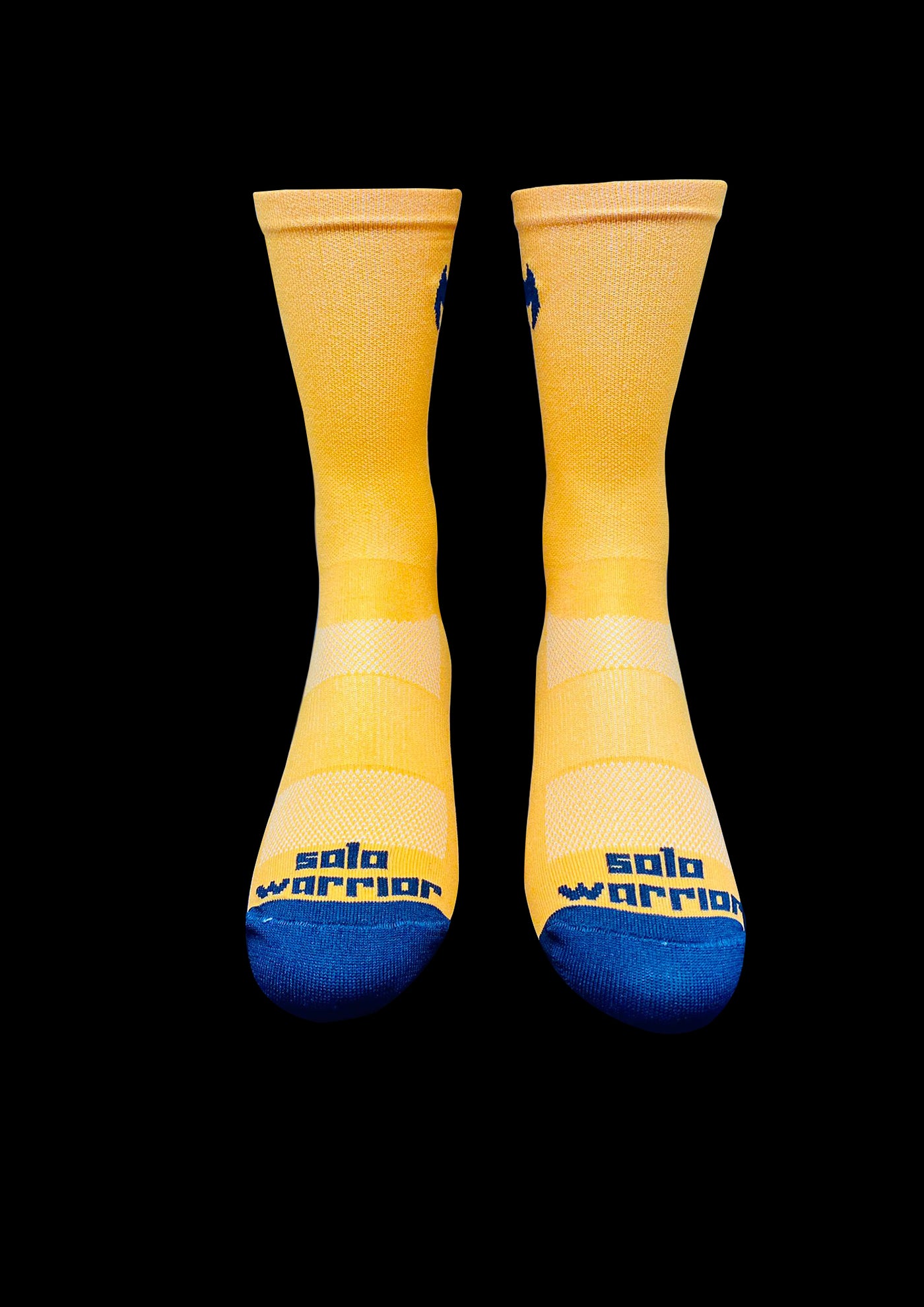 6” Solid Orange / black  2.0 Men’s and Women’s compression cycling socks.
