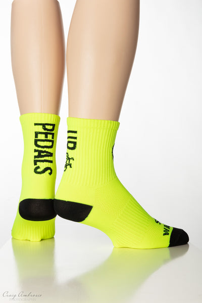WARRIOR PEDAL'S UP Men’s and Women’s Compression Cycling Socks